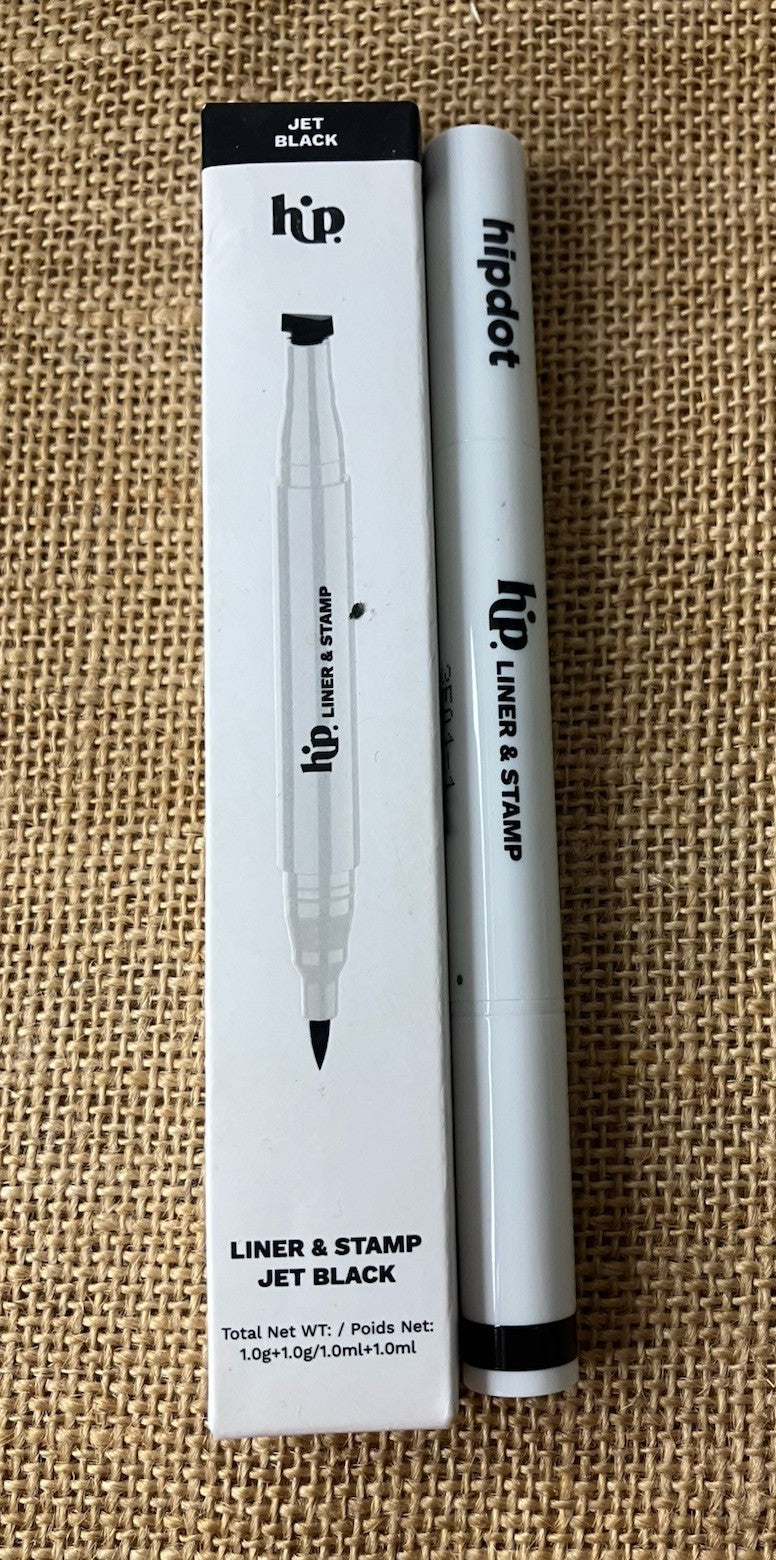 Liquid & Stamp Eyeliner Set - Jet Black, Long-Lasting for Makeup