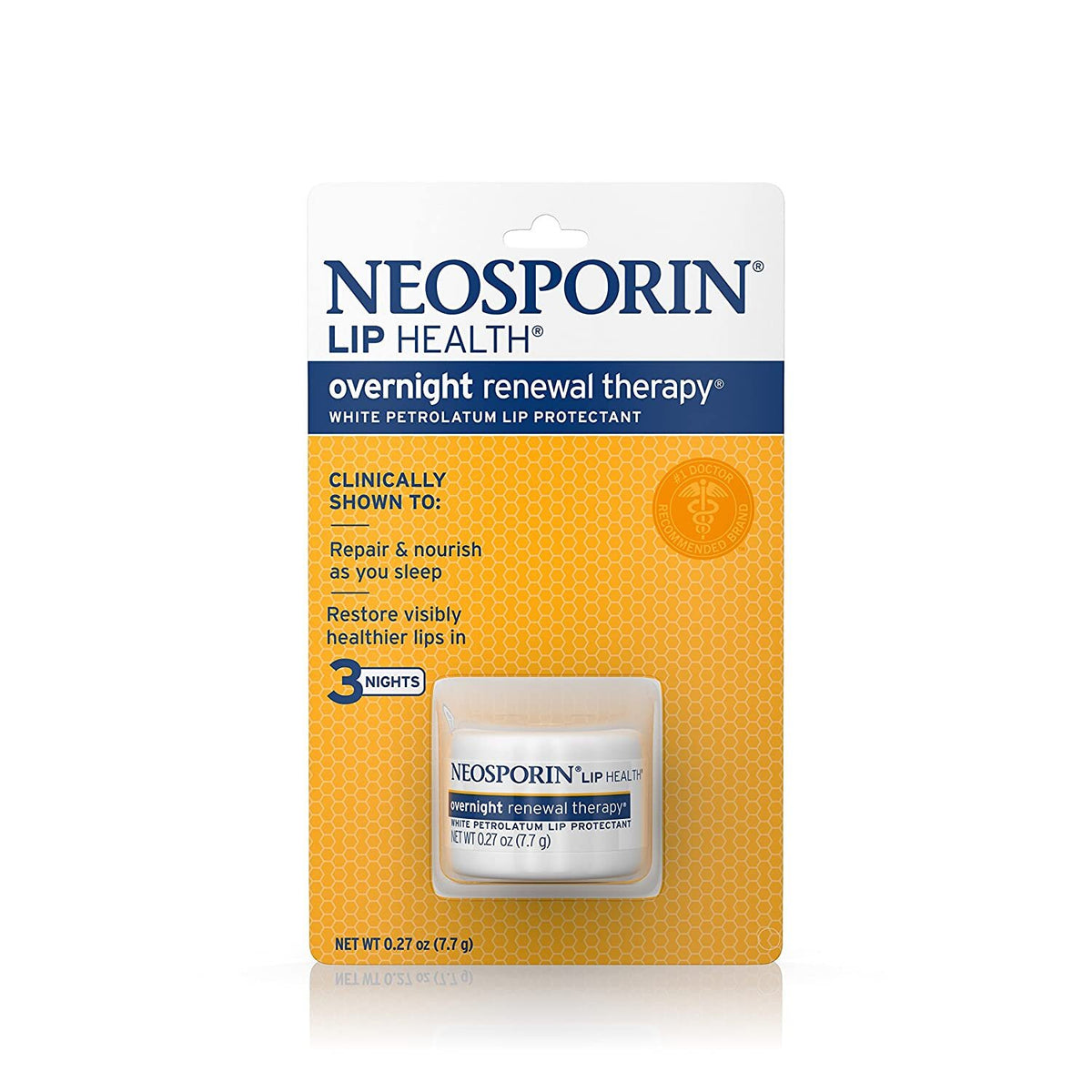 Neosporin Lip Care Overnight Renewal Therapy 0.27oz - Soothes & Restores Lips
