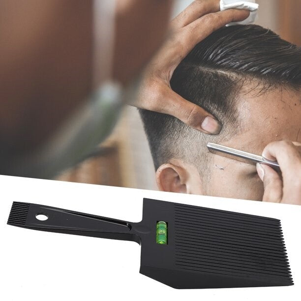 Flat Top Comb with Level for Precise Hair Cutting and Styling