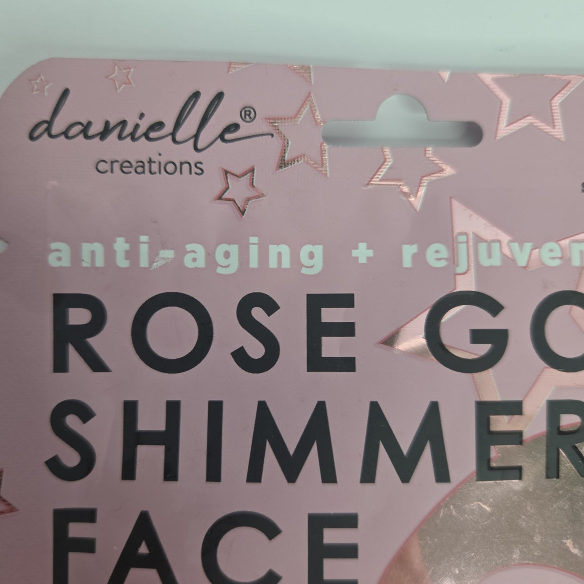 Rose Gold Shimmer Face Mask with Hyaluronic Acid - 0.88 oz