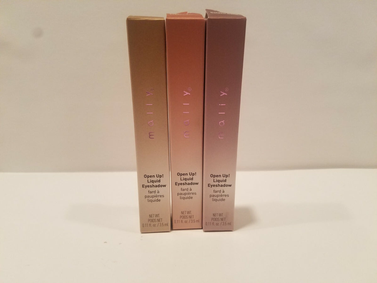 Liquid Eyeshadow Trio Copper Quartz Gold Sand Brushed Gold Makeup Set