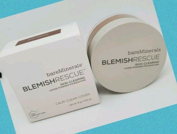 BareMinerals Blemish Rescue Skin Powder Foundation Warm Deep - Loose Face Makeup