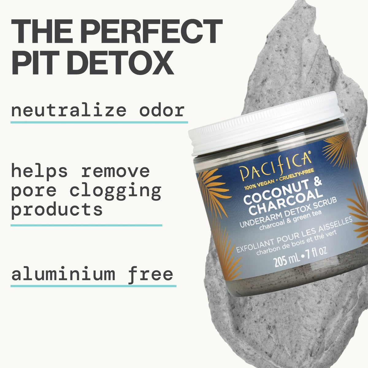 Pacifica Coconut & Charcoal Underarm Detox Scrub Exfoliant