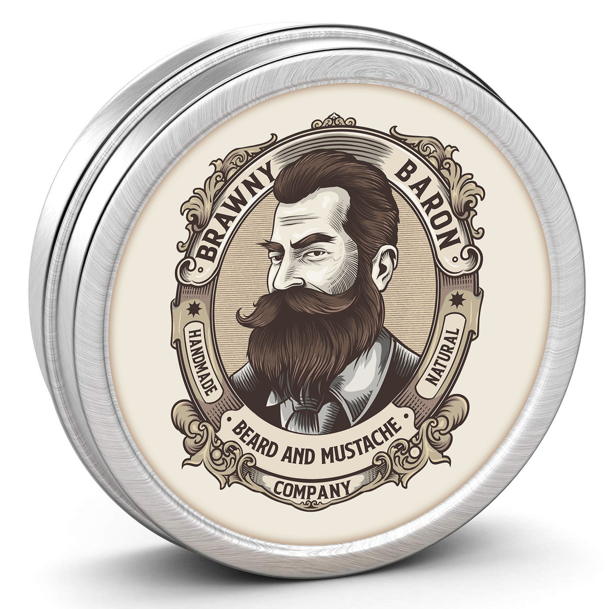 All Natural Strong Beard & Mustache Wax - Style & Hold, 1 Ounce