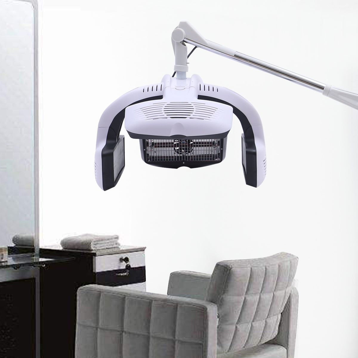 1250W Infrared Wall Mount Hair Dryer for Salon Use - Speed & Precise Control