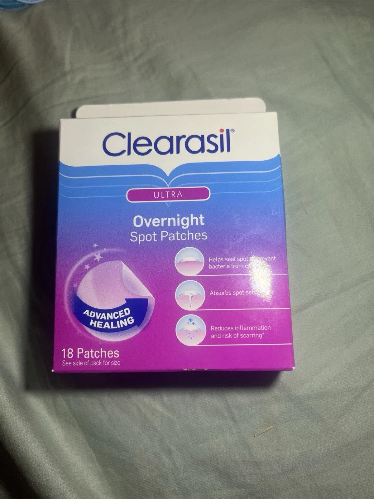 Clearasil Ultra Overnight Acne Spot Patches - 18 Count, Fast Healing