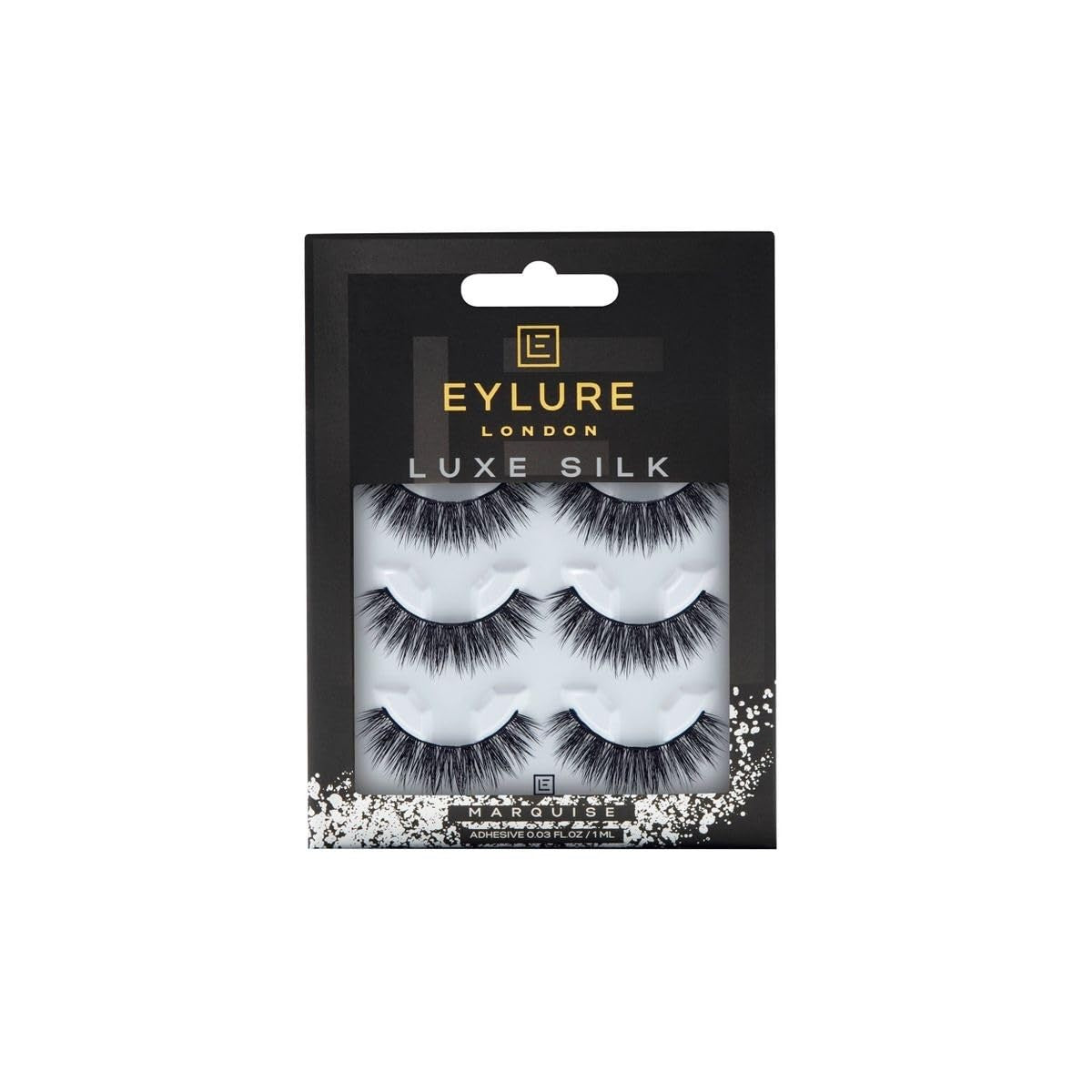 False Lashes Luxe Silk Marquise 3 Pairs - Reusable, Vegan & Cruelty-Free