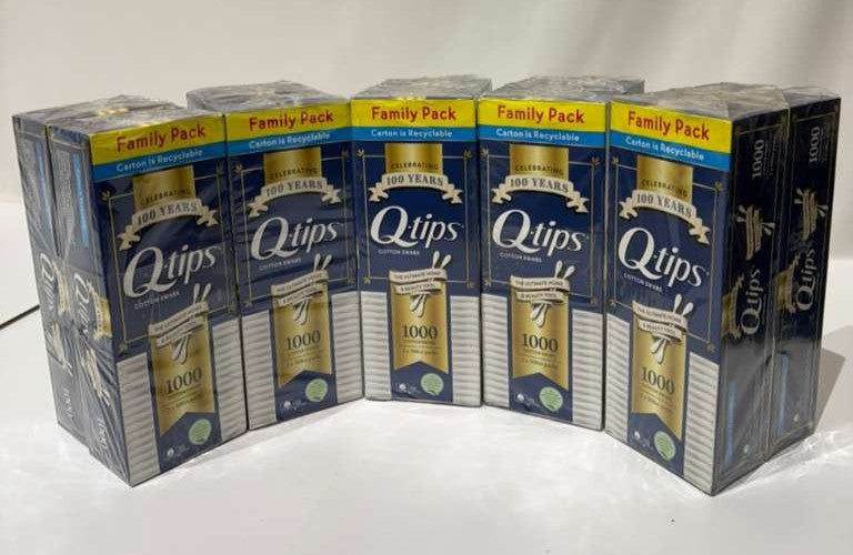 2X500 Cotton Swabs - Family Pack for Home & Beauty Use