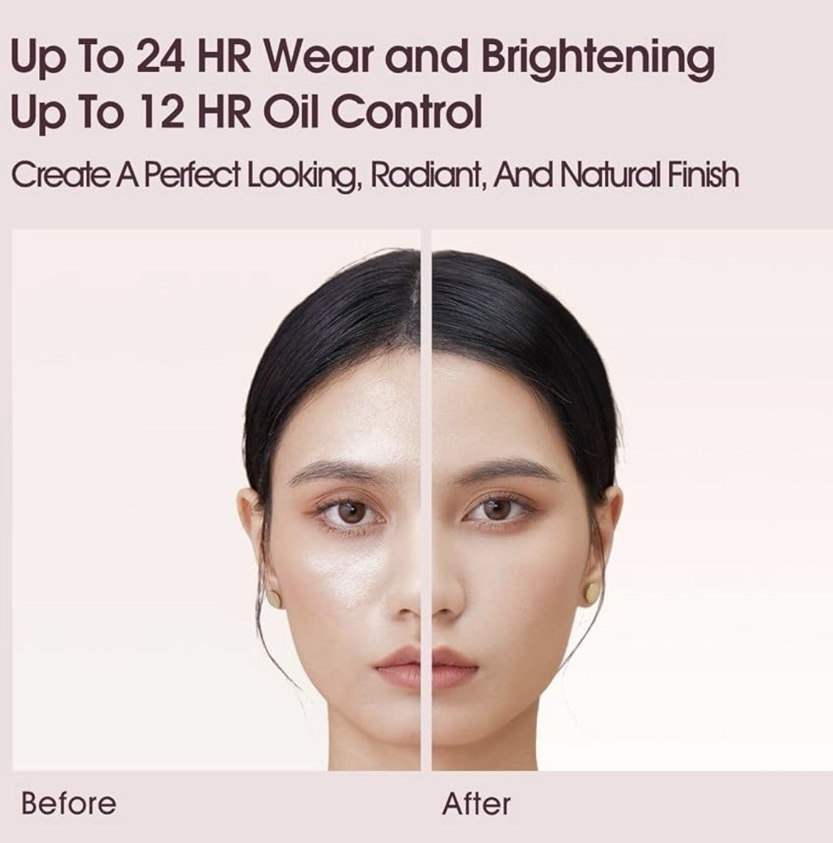 Vegan Cream Foundation - Light to Medium Buildable Full Coverage Face Makeup