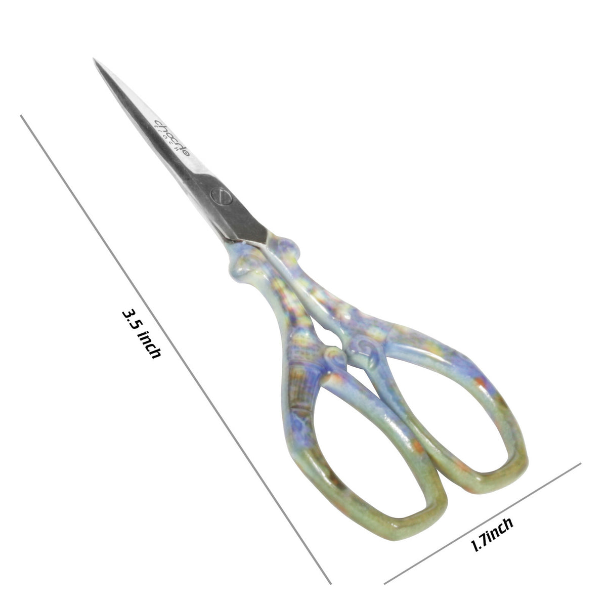 Professional Nail Clipper & Cuticle Scissors Set - Stainless Steel, Sharp Curved Blades for Nails & Eyebrows