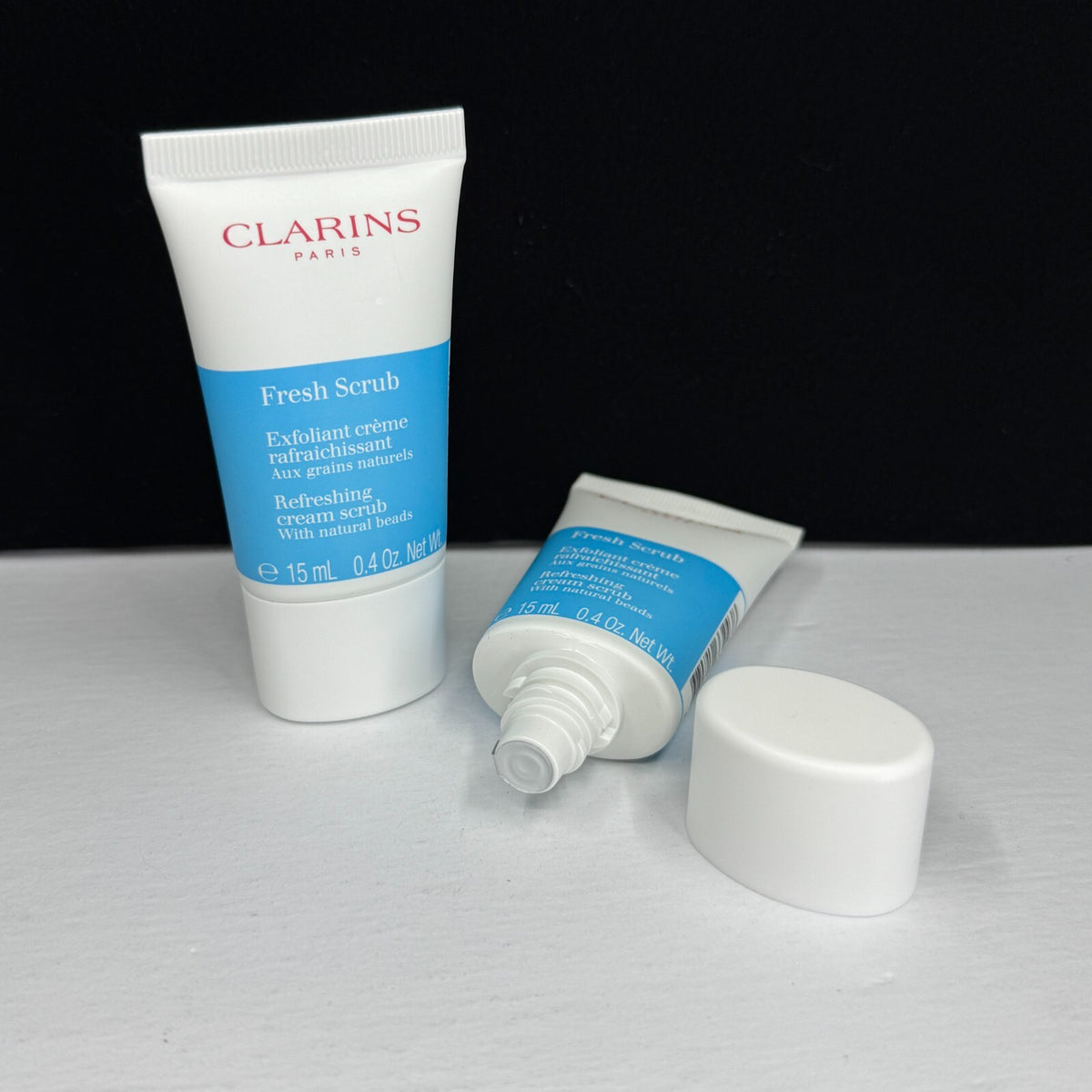 CLARINS Fresh Scrub Refreshing Cream Travel Size 0.4 oz / 15 ml (LOT