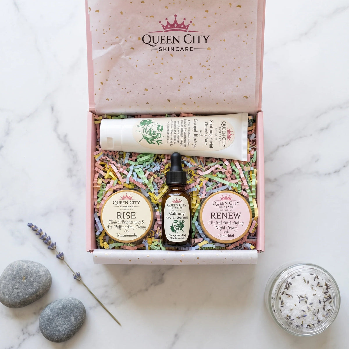 Luxury Self Care Gift Set with Bath, Body & Skincare Products - Handcrafted