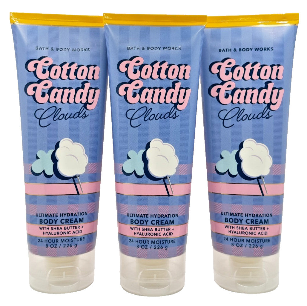 Cotton Candy Clouds Hydrating Body Cream - 3 Pack, 8 oz Each