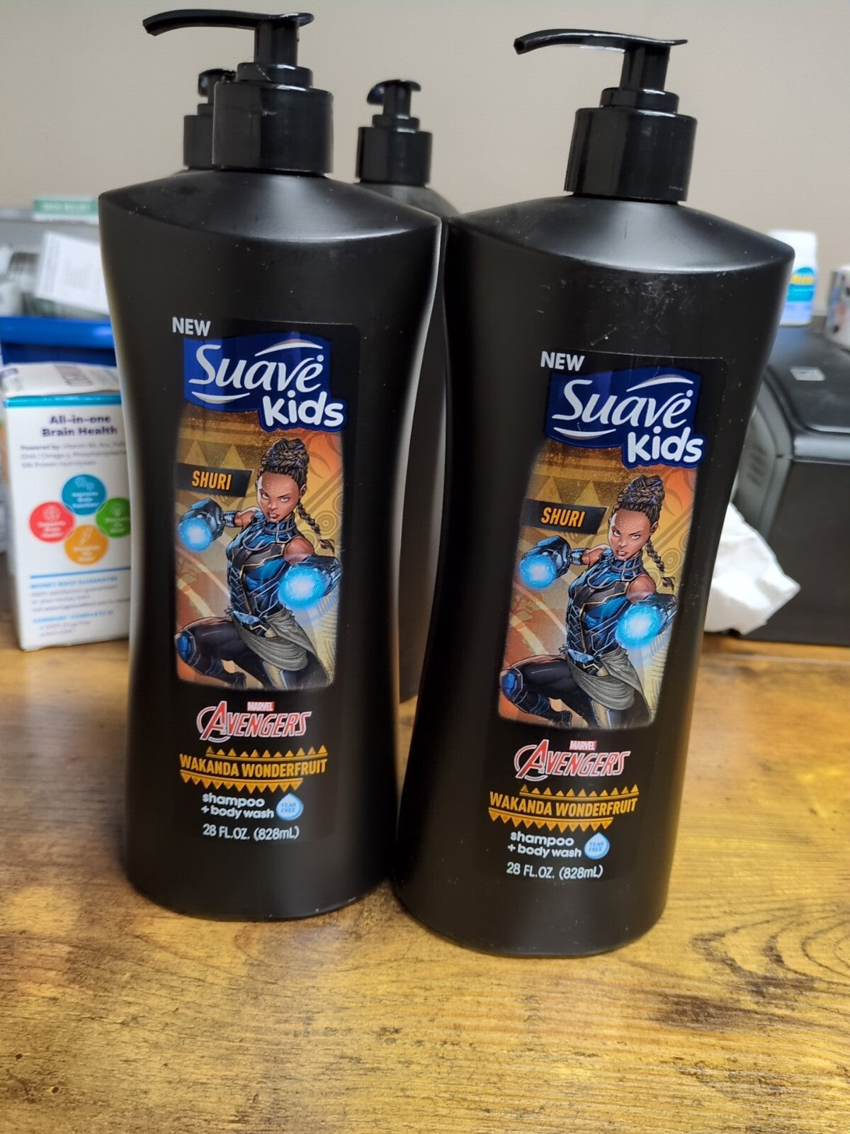 Kids Wakanda Wonderfruit Tear-Free Shampoo & Body Wash 28 oz Pump Set