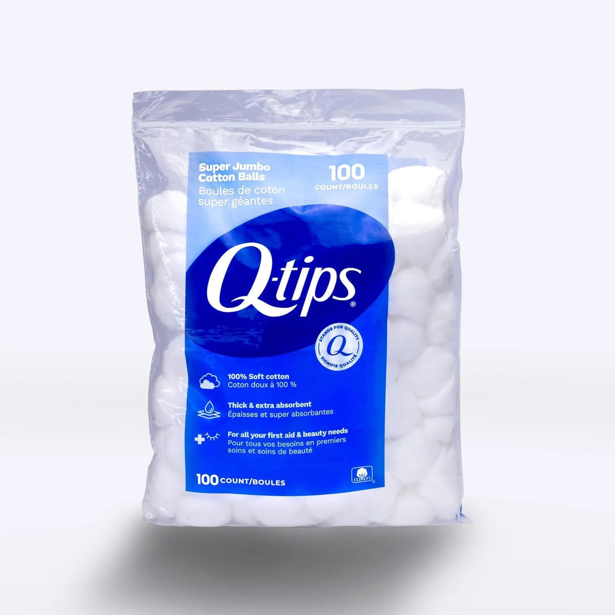 Cotton Balls Jumbo 100% Thick Cotton for First Aid Beauty and Baby Care