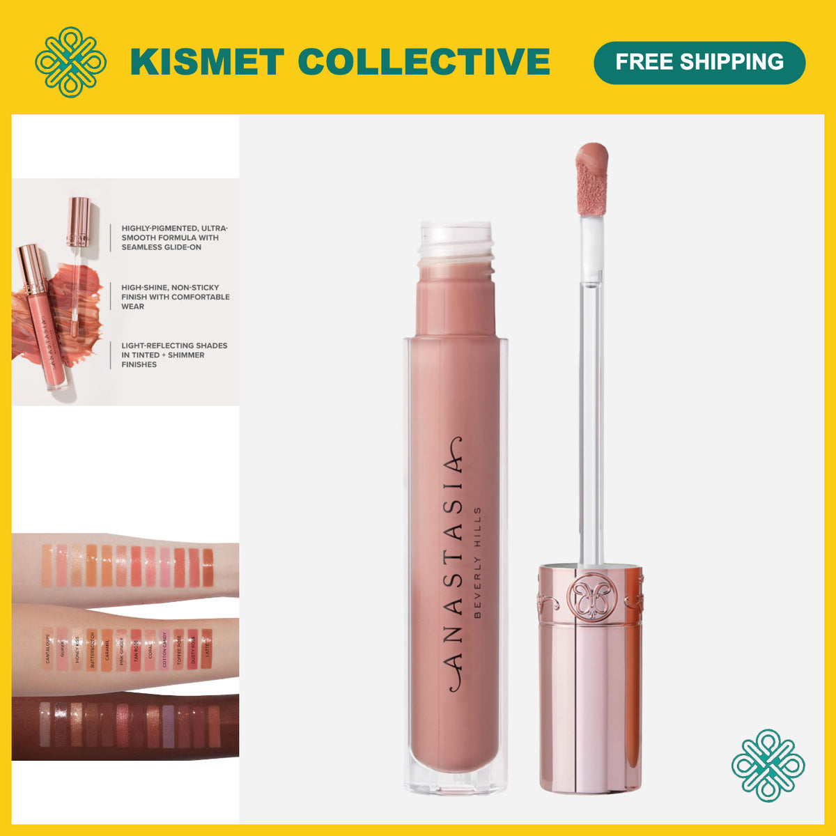 Luminous Tinted Lip Gloss - Universal Shade, Hydrating, Long-Lasting Shine