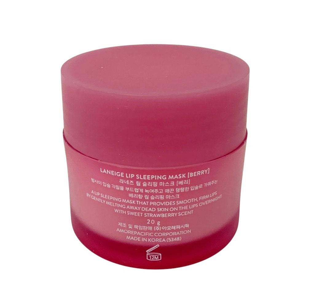 Lip Sleeping Mask Berry 20g - Hydrating Lip Care & Moisturizer