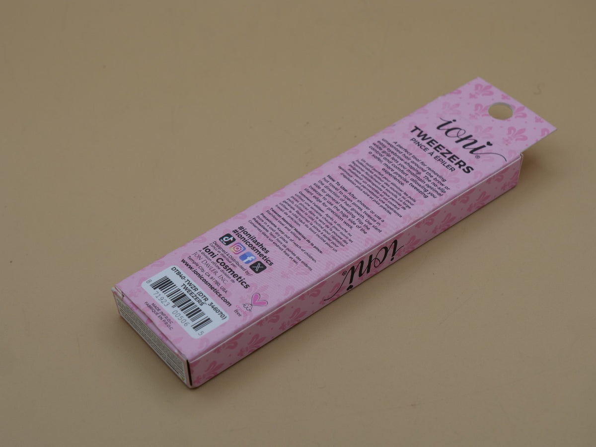 Pink Precision Tweezers for Eyebrow and Facial Grooming - Brand New