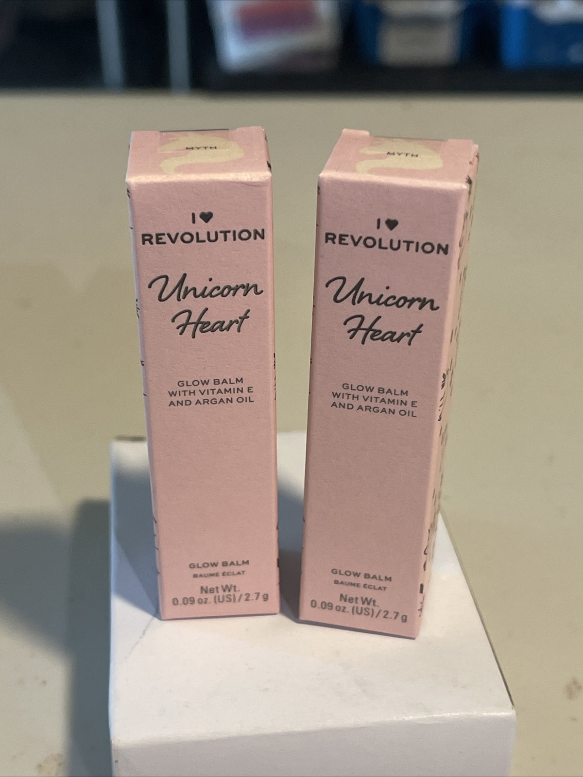 Unicorn Heart Glow Lip Balm Set - 2 Pack, Moisturizing Lip Care