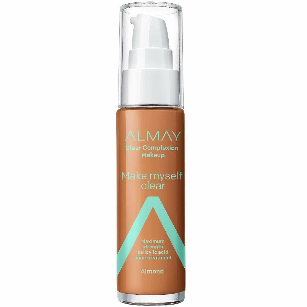 Face Makeup Foundation - Almond Shade, 1 fl oz - Clear Complexion