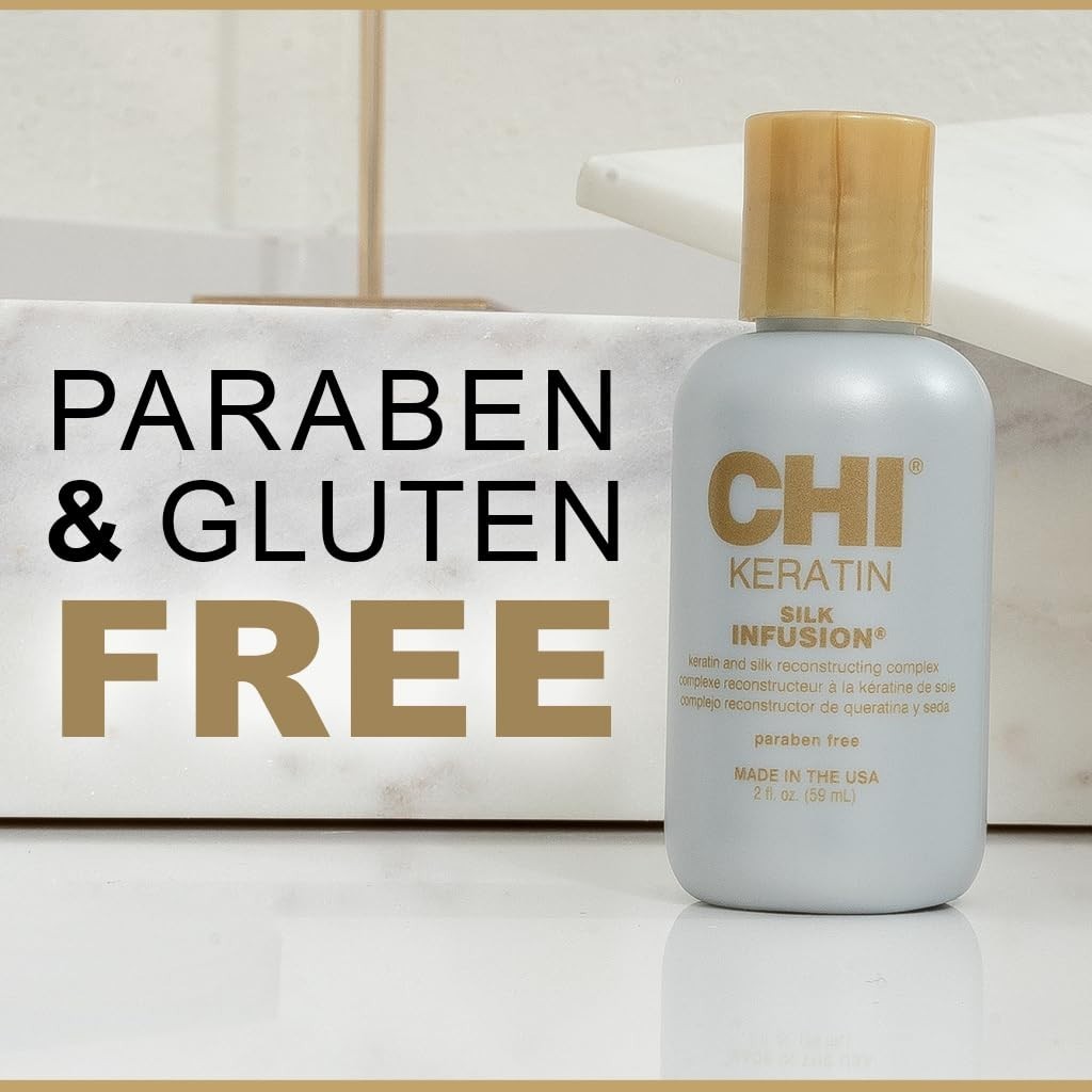 CHI Keratin Silk Infusion Hair Treatment - 2 Fl Oz Smoothing Serum