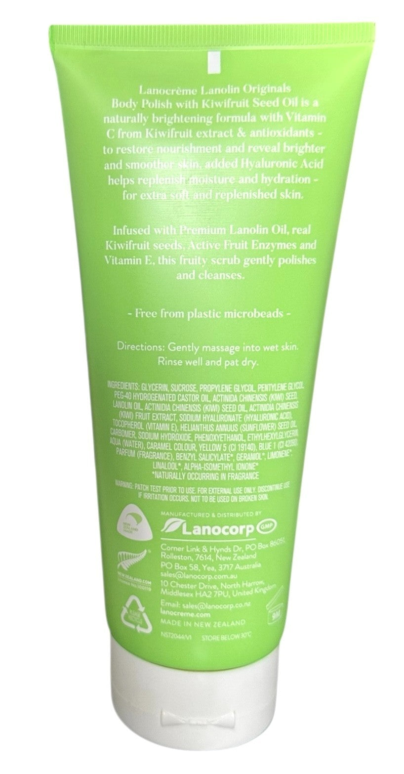 Lanocreme Lanolin Originals BODY POLISH w/Kiwi Fruit Seed Oil