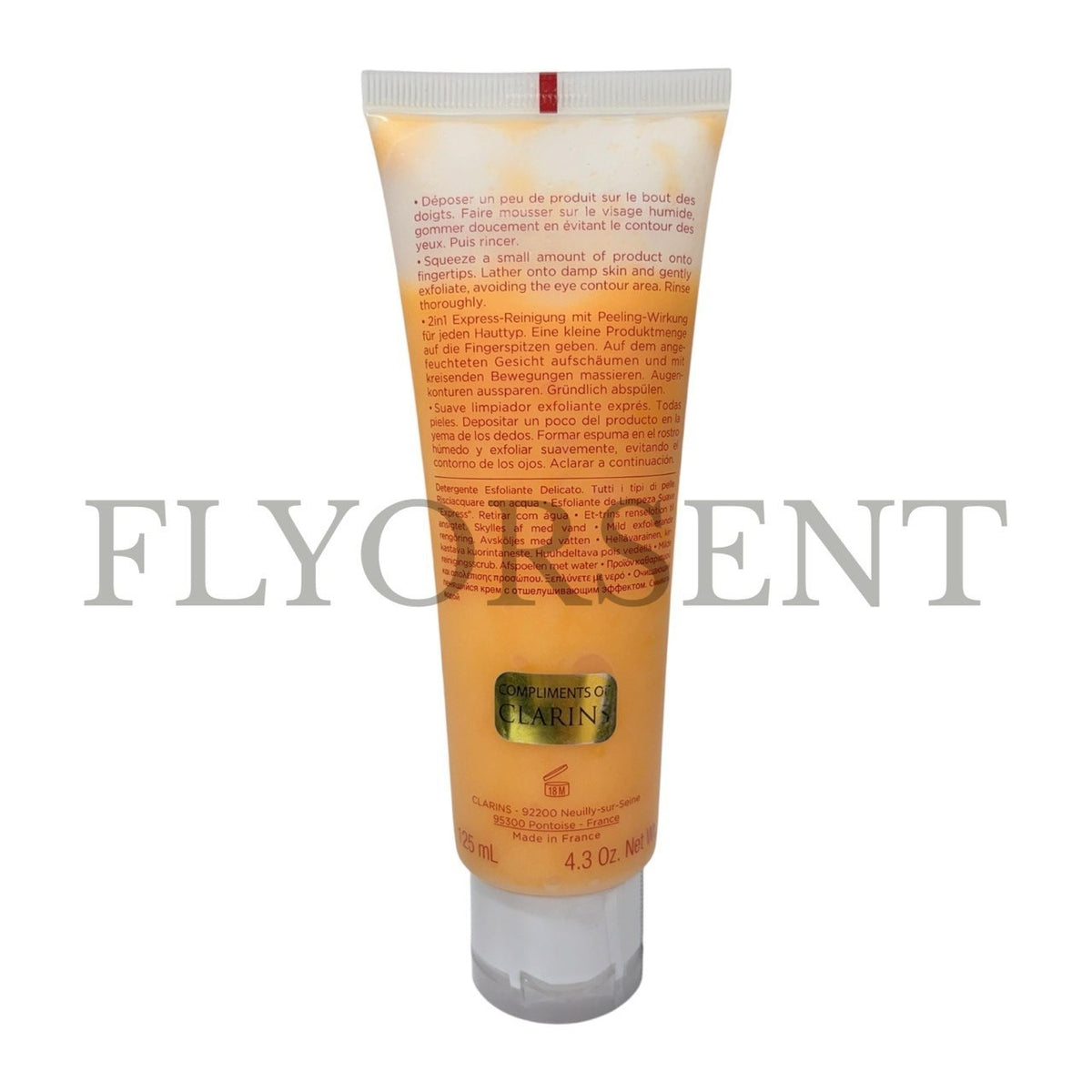 Clarins Gentle Exfoliating Facial Cleanser with Orange Extract 4.4 oz