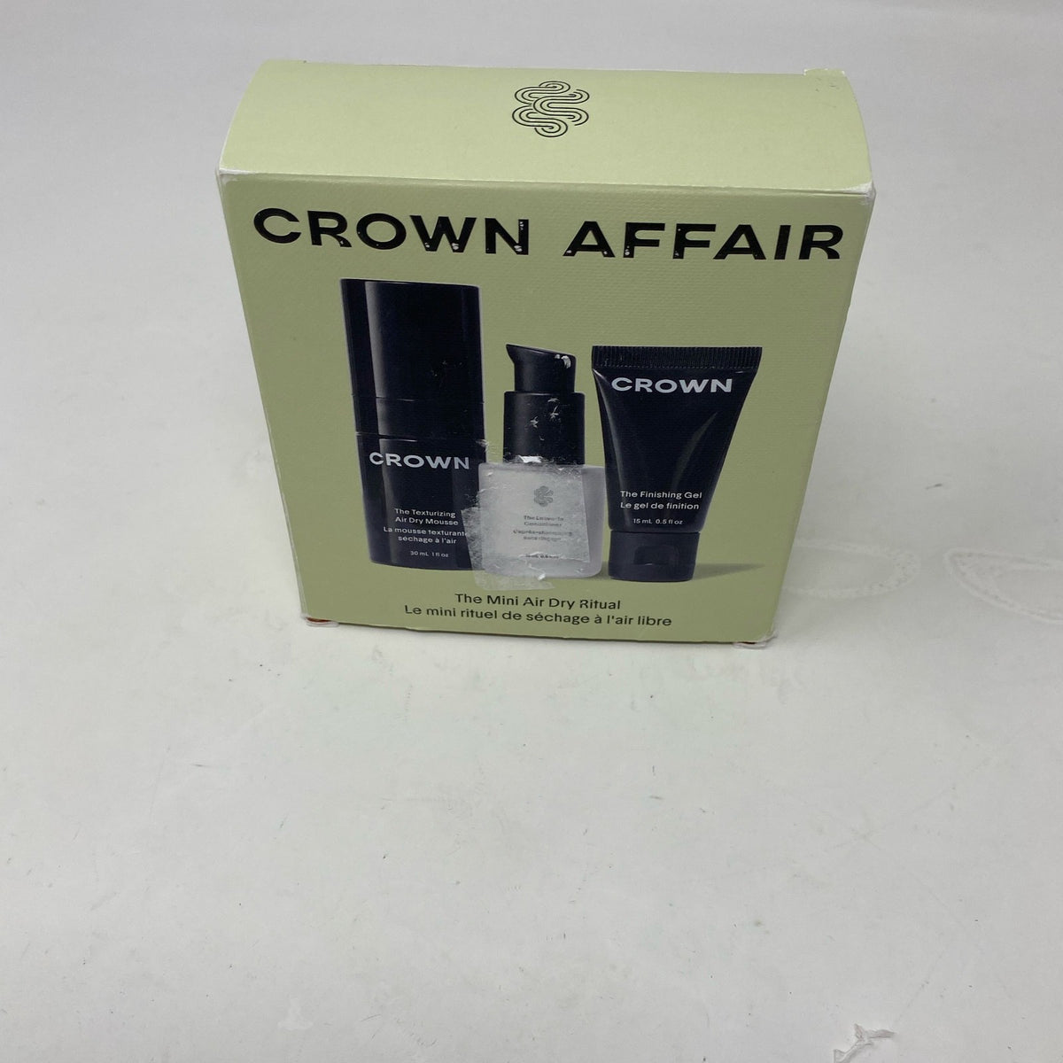 CROWN AFFAIR Mini Air Dry Hair Set - Travel Size Trio