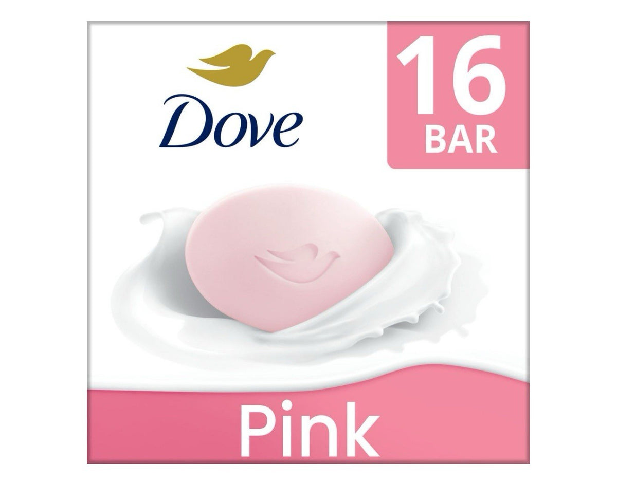 Dove Pink Beauty Bar Soap - 3.75 Ounce, Pack of 16