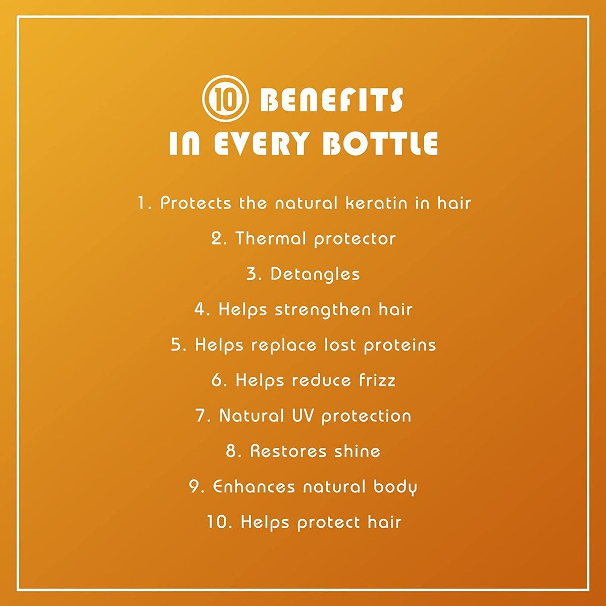 Hair Leave-In Conditioner with Keratin & Green Tea Scent - Heat & Breakage Protection