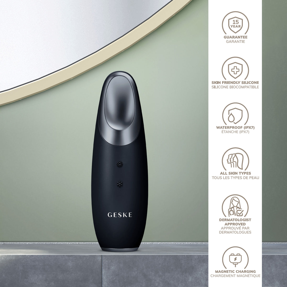 Warm & Cool Eye Massager 6-in-1 for Puffiness Dark Circles Wrinkles