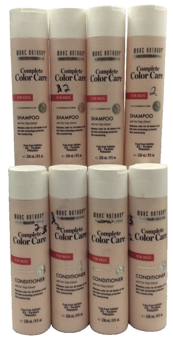 Red Hair Color Care Shampoo & Conditioner Set - Sulfate-Free, Anti-Fade