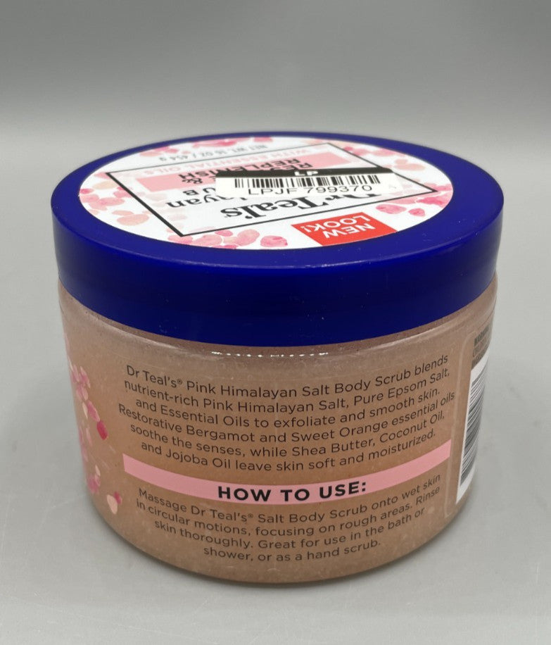 Dr Teals Pink Himalayan Salt Scrub Restore & Replenish Essential Oil