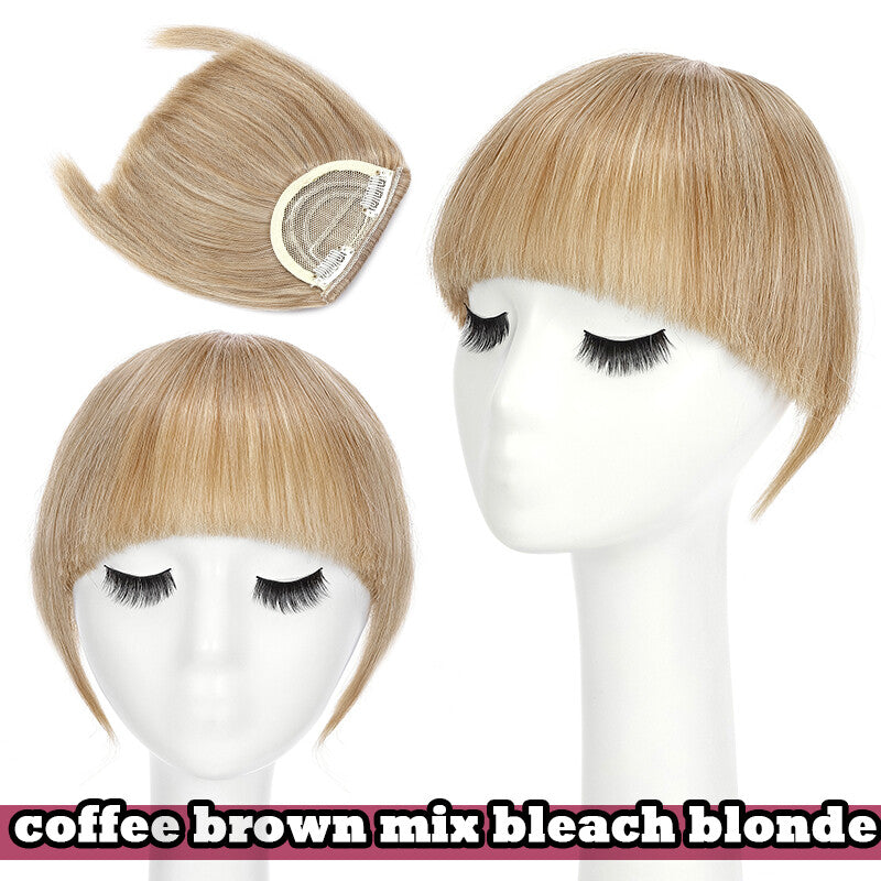 Natural Thick Clip-In Fringe Bang Hair Extensions - Human Hair Look