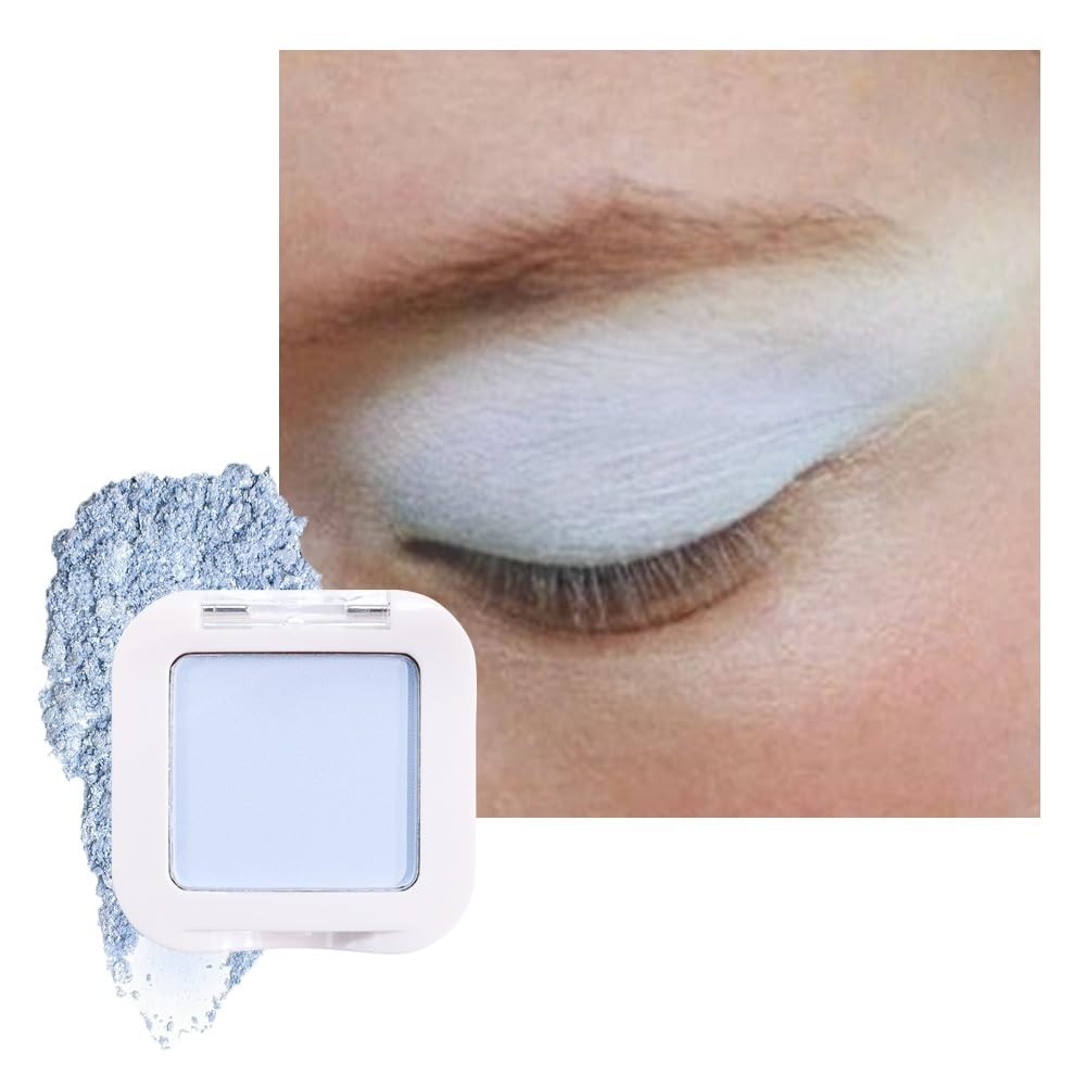Light Blue Matte Eyeshadow Palette - Pastel Sky Blue Natural Colors