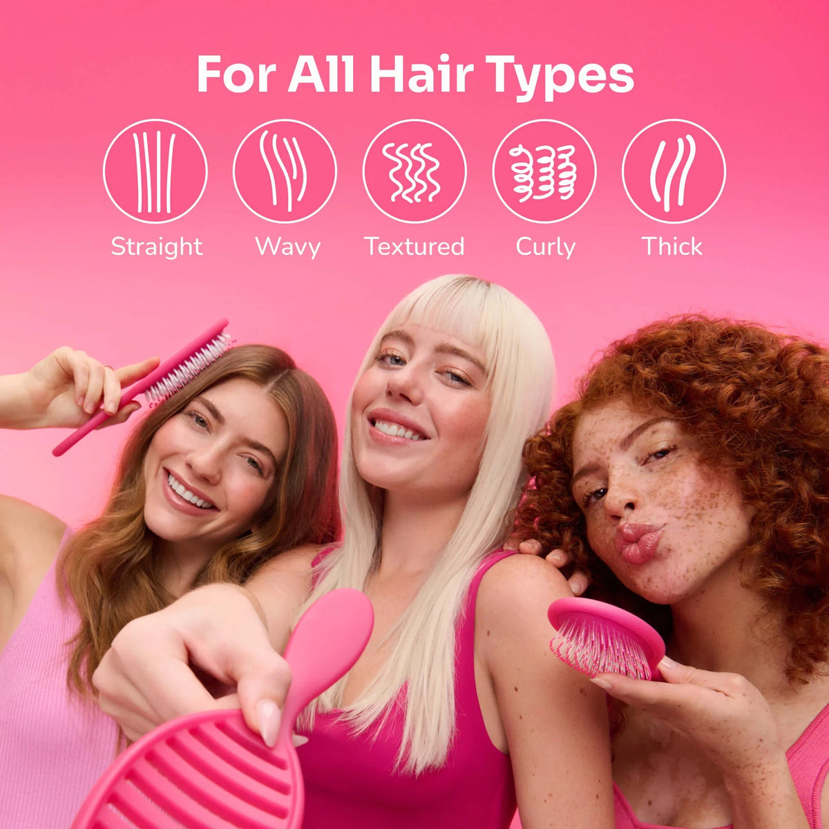 Wet Brush Speed Dry Hair Brush Vented Pink – Quick Dry & Heat Safe