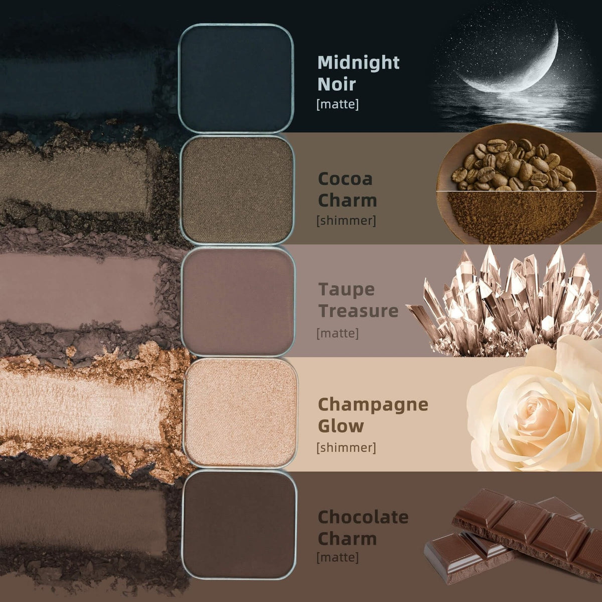 Fillwie Champagne Shimmer Eyeshadow Single Refill Pan - Luminous Gold