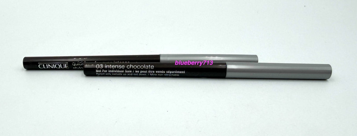 Clinique Quickliner for Eyes Intense Eyeliner 03 Intense Chocolate - Travel Size Set of 2