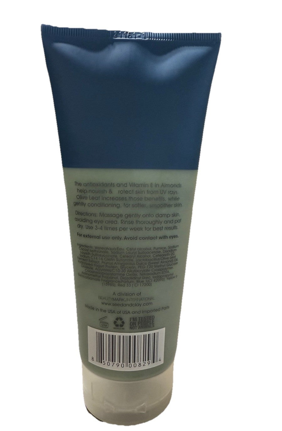 Seed+Clay Probiotics Gentle Hydration Facial Scrub Almond & Olive