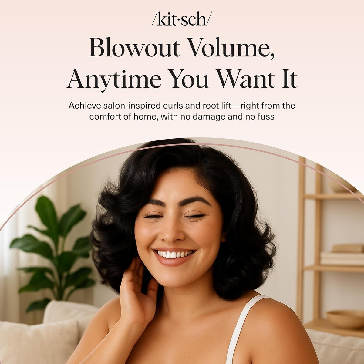Heatless Ceramic Hair Rollers Set for Voluminous Curls – 8 Pack