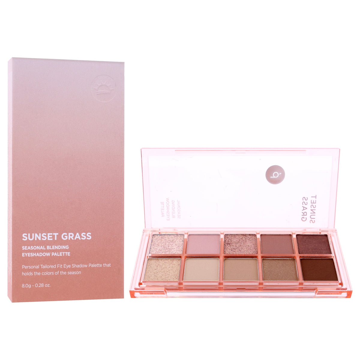 Seasonal Eyeshadow Palette - Sunset Grass 01 by Peach C, 0.28 oz, Versatile Shades for Women