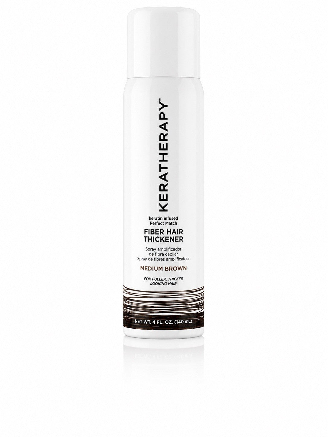 Fiber Hair Thickener Medium Brown 4 fl oz Spray