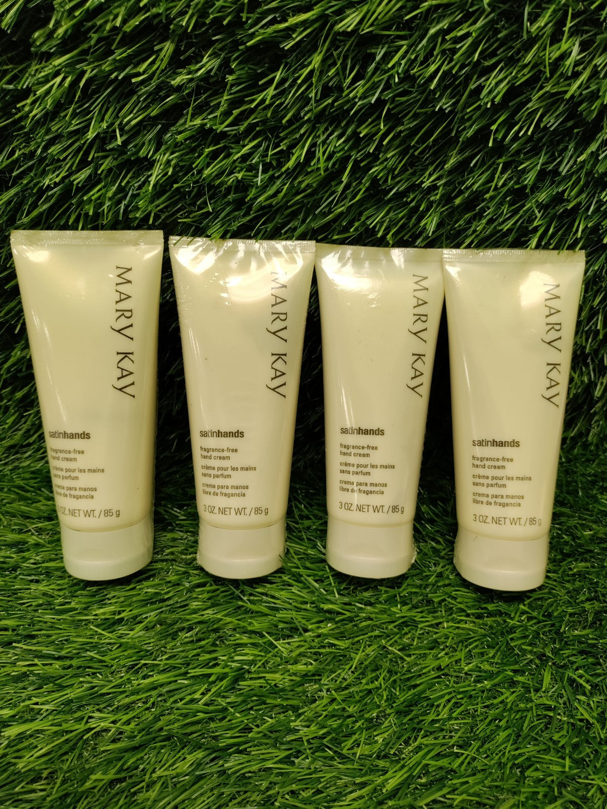 Satin Hands Fragrance Free Hand Cream, 3 Oz (Pack of 4)