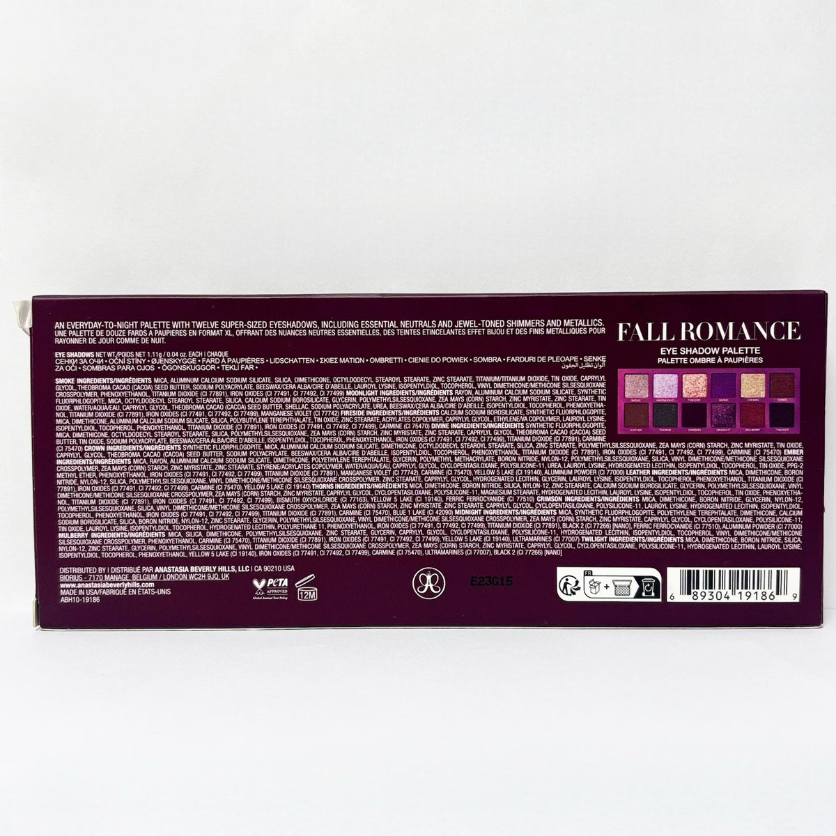 Fall Romance Eyeshadow Palette - 12 High-Pigment Shades for Stunning Looks
