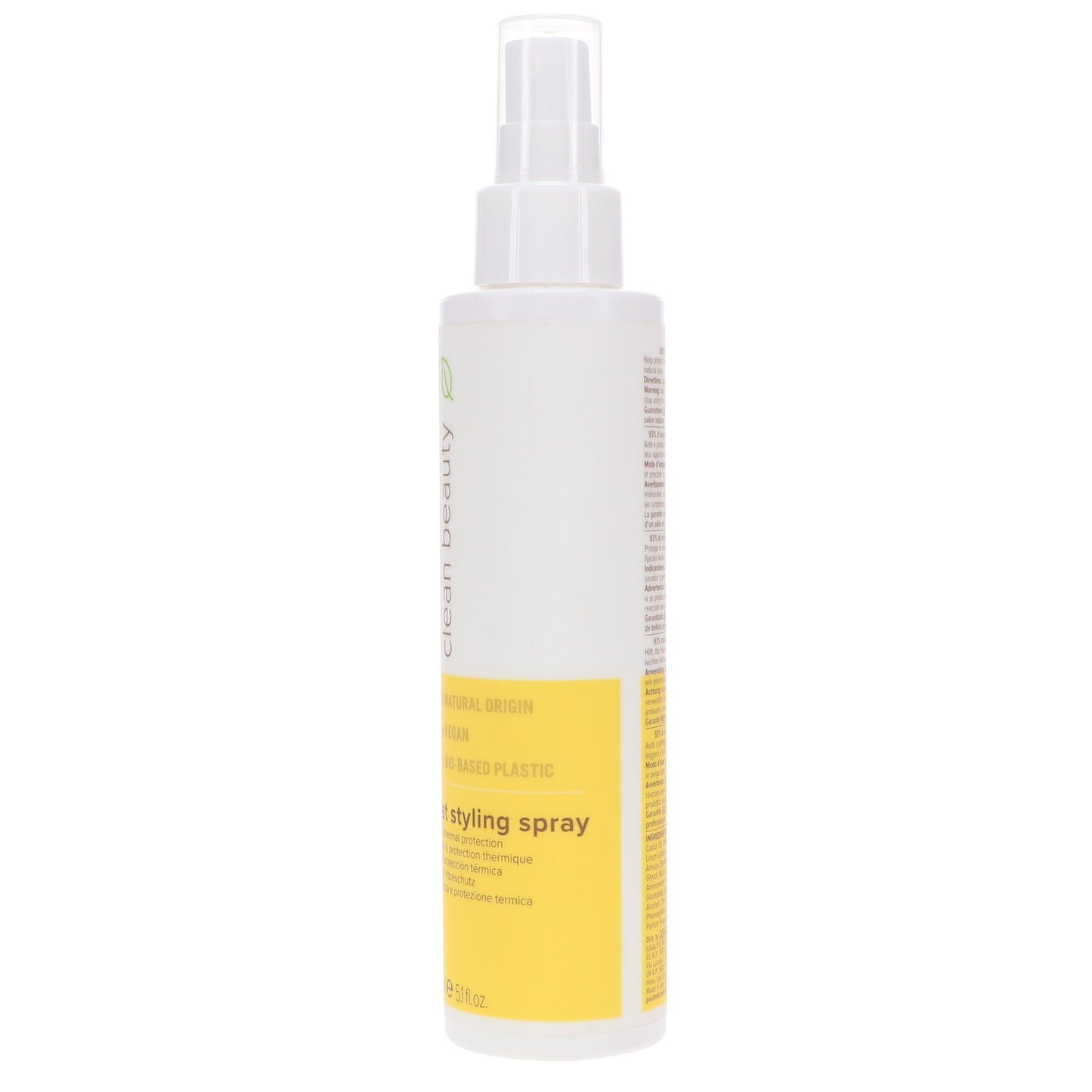Paul Mitchell Clean Beauty Heat Styling Spray 5.1 oz - Heat Protectant & Shine