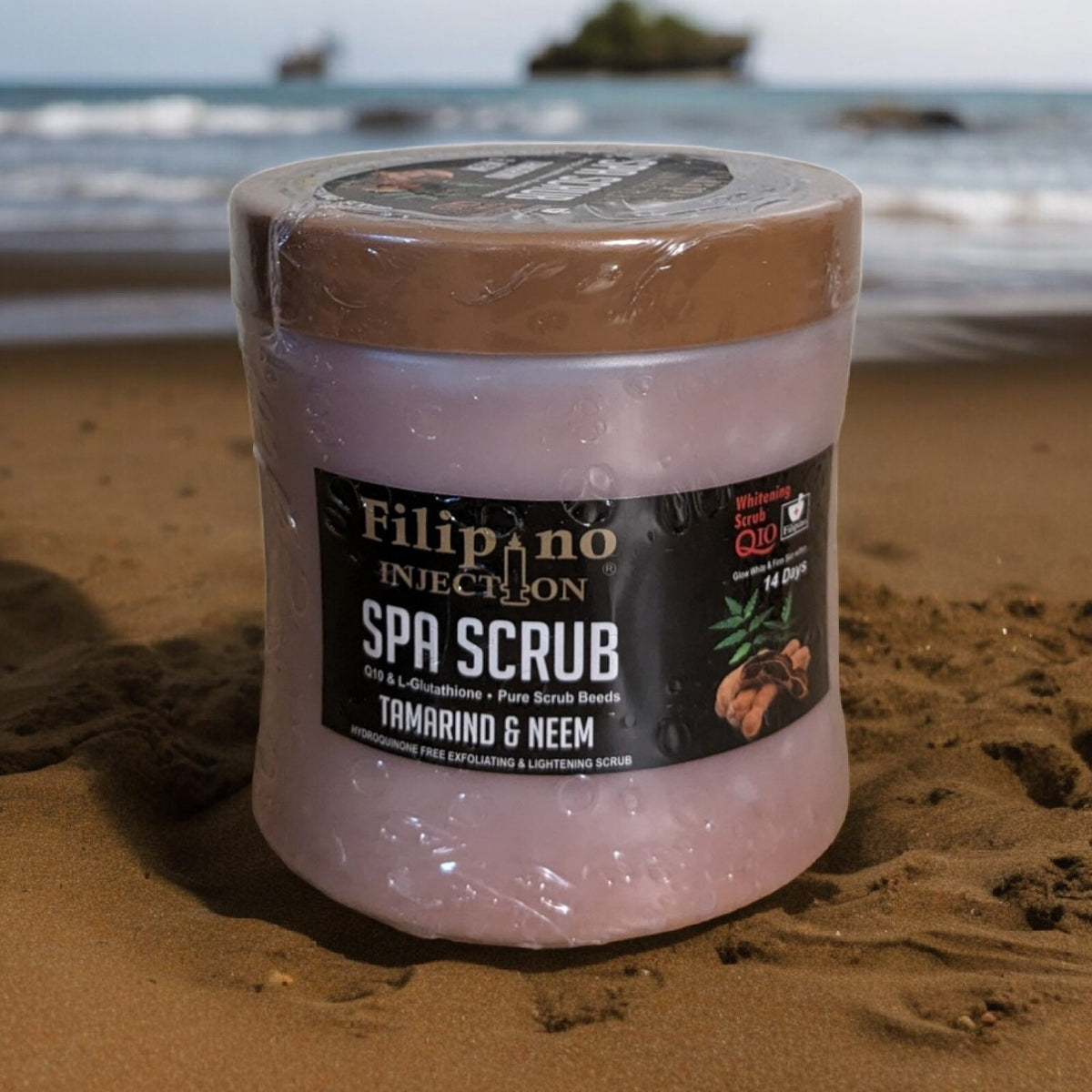 Filipino Tamarind Neem Glutathione Body Scrub 750g - Spa Exfoliant for Skin