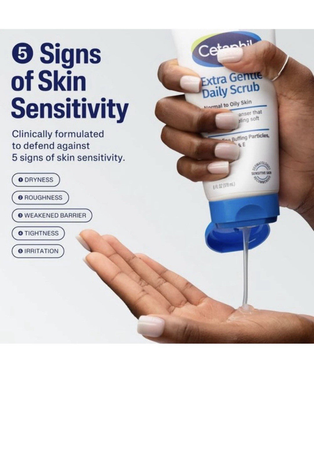 Cetaphil Extra Gentle Daily Scrub, 6 fl oz - NEW
