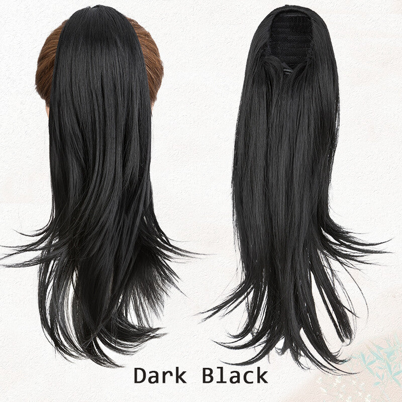 Long Wavy Clip-In Ponytail Hair Extension - Thick Natural Look