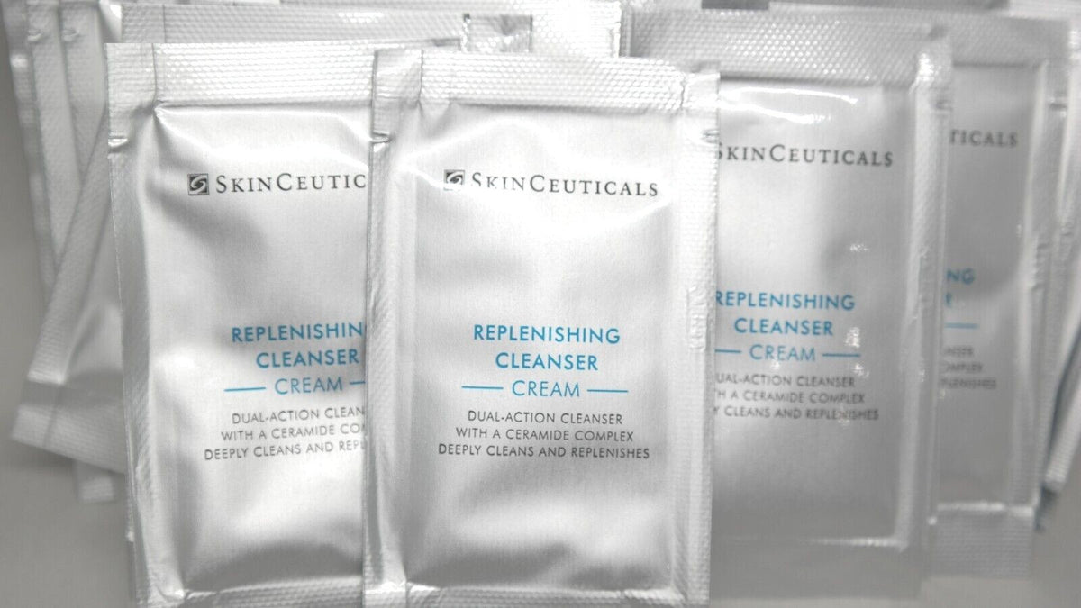 Replenishing Cream Cleanser Pack of 25 - Hydrating Skin Care, 0.06 oz Each