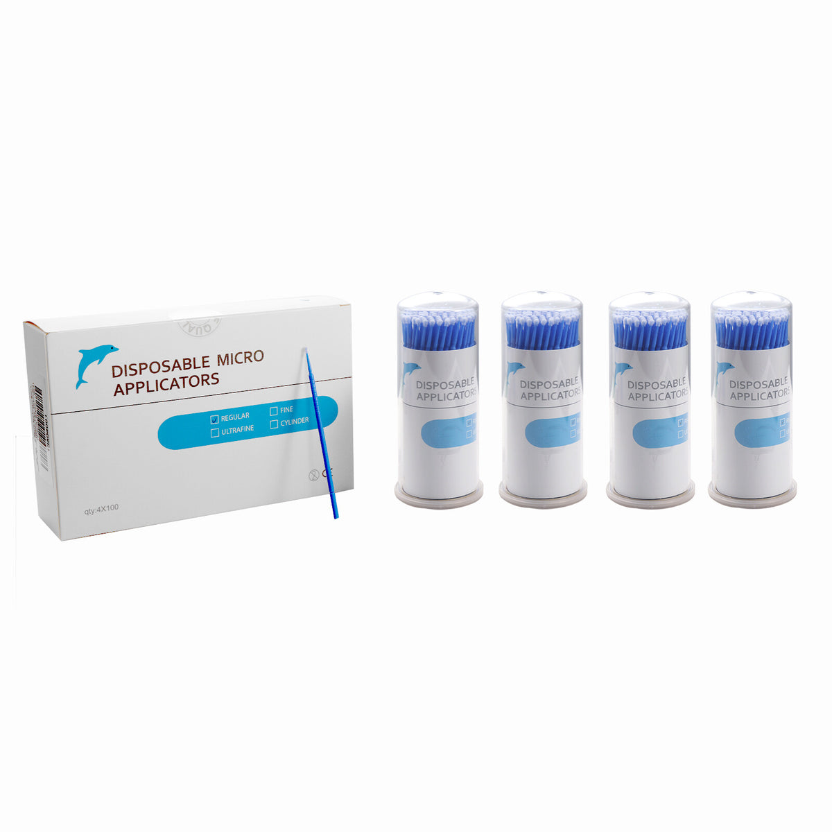 Disposable Micro Applicator Brush Set for Dental & Beauty - 400 Tips